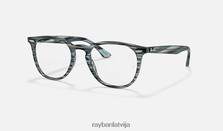 rb7159 optika pulēta svītraina zili pelēka F0L86X1677 vīriešiem Ray-Ban brilles