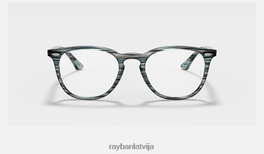 rb7159 optika pulēta svītraina zili pelēka F0L86X1677 vīriešiem Ray-Ban brilles