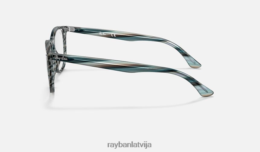 rb7159 optika pulēta svītraina zili pelēka F0L86X1677 vīriešiem Ray-Ban brilles