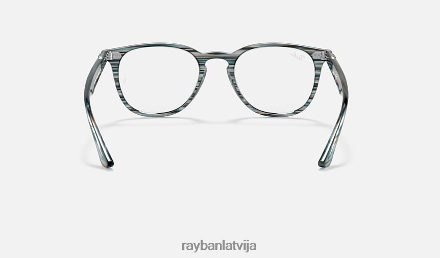 rb7159 optika pulēta svītraina zili pelēka F0L86X1677 vīriešiem Ray-Ban brilles