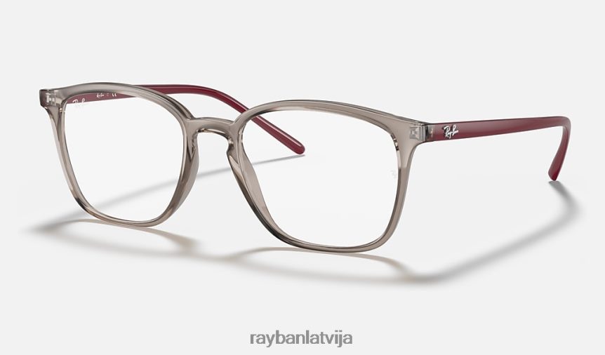 rb7185 pulēta caurspīdīga pelēka F0L86X2416 vīriešiem Ray-Ban brilles