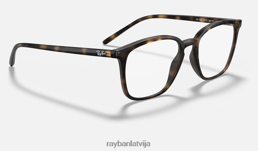 rb7185 pulēta havana F0L86X2413 vīriešiem Ray-Ban brilles