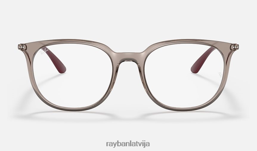 rb7190 optika pulēta caurspīdīga pelēka F0L86X2450 vīriešiem Ray-Ban brilles
