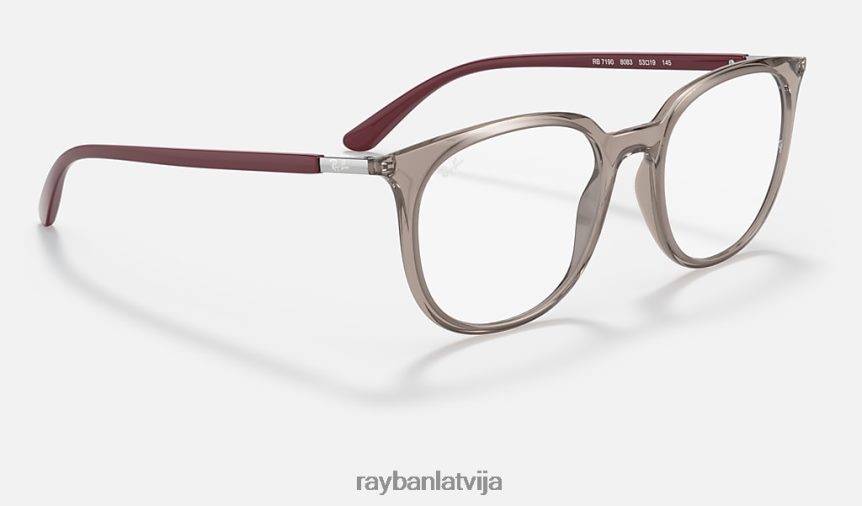 rb7190 optika pulēta caurspīdīga pelēka F0L86X2450 vīriešiem Ray-Ban brilles