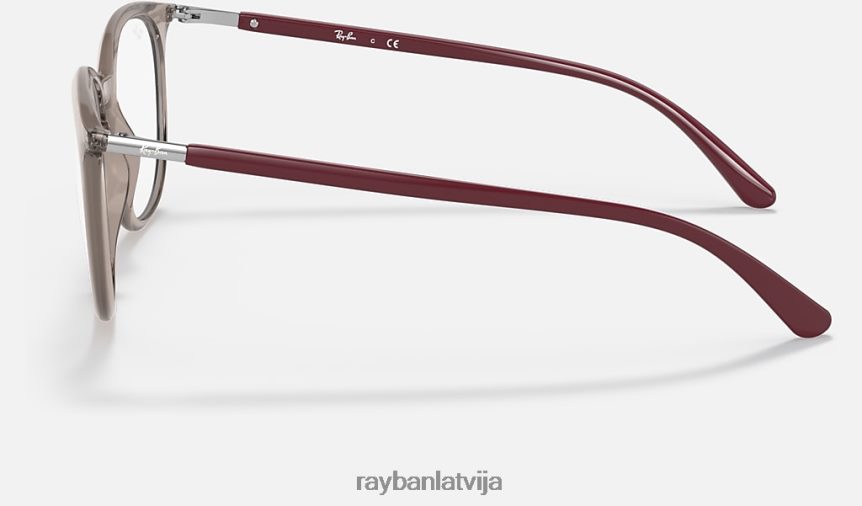 rb7190 optika pulēta caurspīdīga pelēka F0L86X2450 vīriešiem Ray-Ban brilles