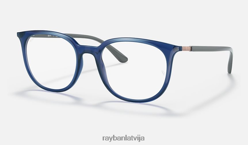 rb7190 optika pulēta caurspīdīga zila F0L86X2449 vīriešiem Ray-Ban brilles