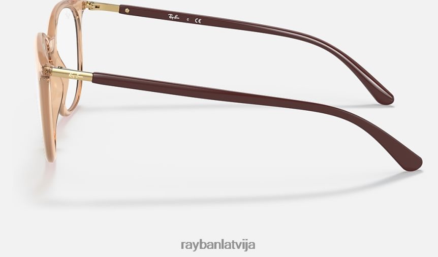 rb7190 optika pulēta gaiši brūna F0L86X2446 vīriešiem Ray-Ban brilles