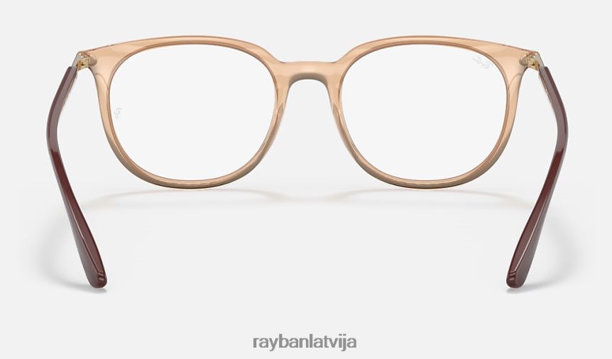 rb7190 optika pulēta gaiši brūna F0L86X2446 vīriešiem Ray-Ban brilles