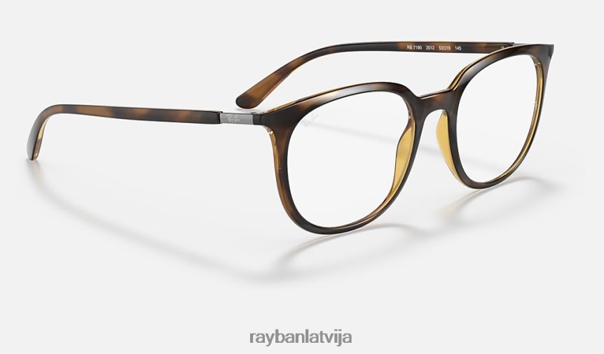 rb7190 optika pulēta havana F0L86X2451 vīriešiem Ray-Ban brilles