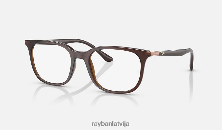 rb7211 optika pulēta caurspīdīga brūna F0L86X2104 vīriešiem Ray-Ban brilles
