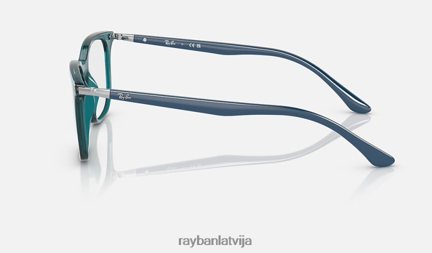 rb7211 optika pulēta caurspīdīga tirkīza F0L86X2105 vīriešiem Ray-Ban brilles