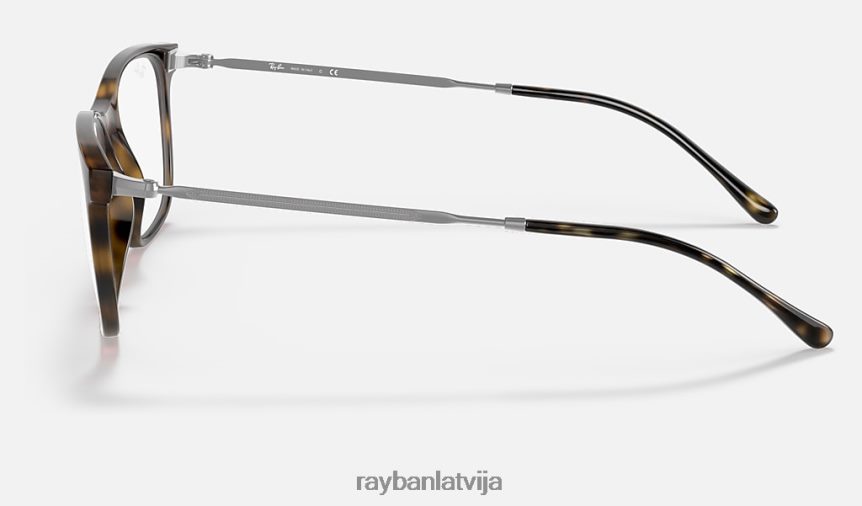 rb7244 optika pulēta havana F0L86X2434 vīriešiem Ray-Ban brilles