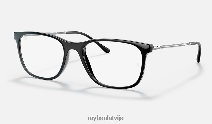 rb7244 optika pulēta melna F0L86X2432 vīriešiem Ray-Ban brilles