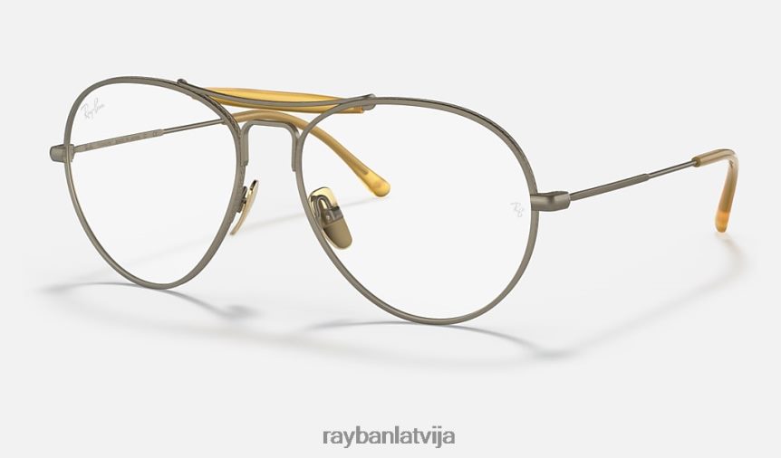 rb8063 titāna optika matēts antīkais zelts F0L86X1868 vīriešiem Ray-Ban brilles