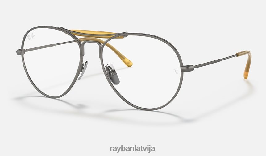 rb8063 titāna optika matēts pelēks F0L86X1865 vīriešiem Ray-Ban brilles