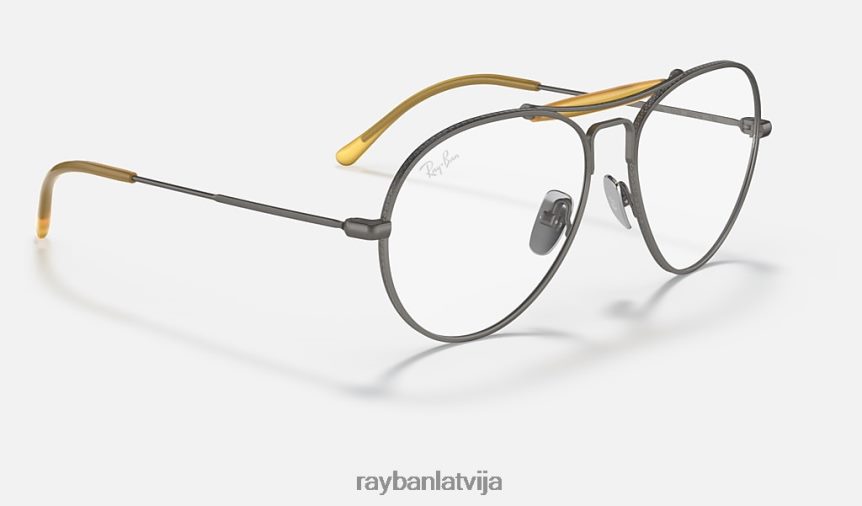 rb8063 titāna optika matēts pelēks F0L86X1865 vīriešiem Ray-Ban brilles