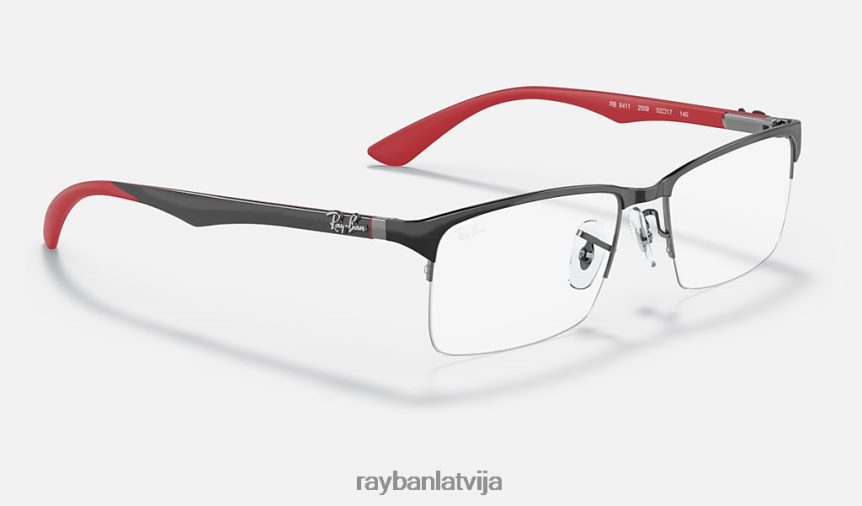 rb8411 optika pulēta melna F0L86X2517 vīriešiem Ray-Ban brilles