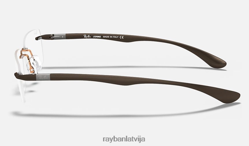 rb8724 optika pulēta gaiši brūna F0L86X2271 vīriešiem Ray-Ban brilles