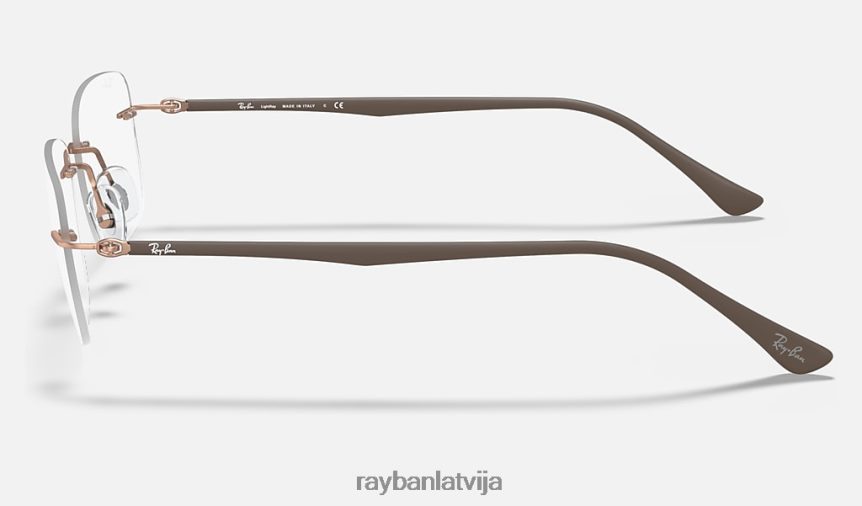 rb8725 optika pulēta gaiši brūna F0L86X2494 vīriešiem Ray-Ban brilles