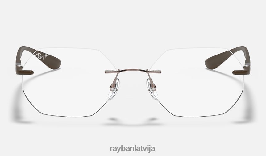 rb8765 optika pulēta gaiši brūna F0L86X2408 vīriešiem Ray-Ban brilles
