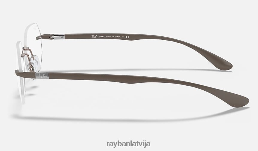 rb8765 optika pulēta gaiši brūna F0L86X2408 vīriešiem Ray-Ban brilles