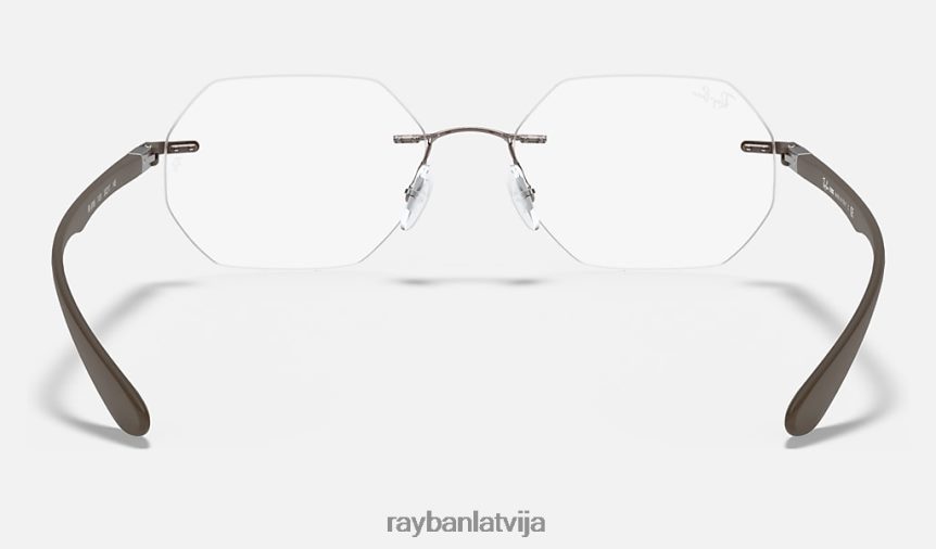 rb8765 optika pulēta gaiši brūna F0L86X2408 vīriešiem Ray-Ban brilles