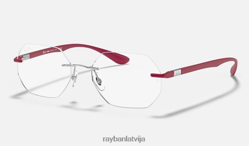 rb8765 optika pulēts sudrabs F0L86X2411 vīriešiem Ray-Ban brilles