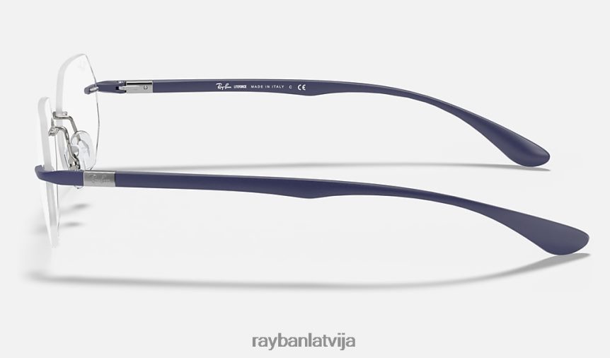 rb8765 optika pulēts sudrabs F0L86X2412 vīriešiem Ray-Ban brilles