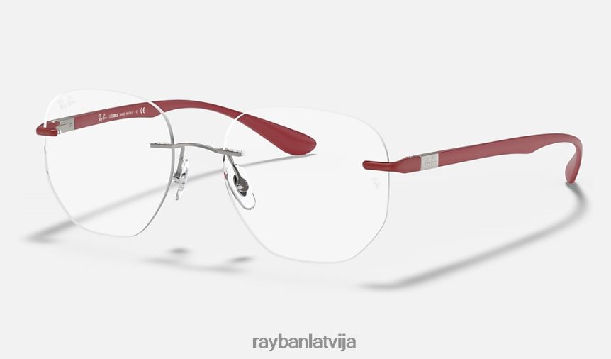 rb8766 optika pulēts sudrabs F0L86X2405 vīriešiem Ray-Ban brilles