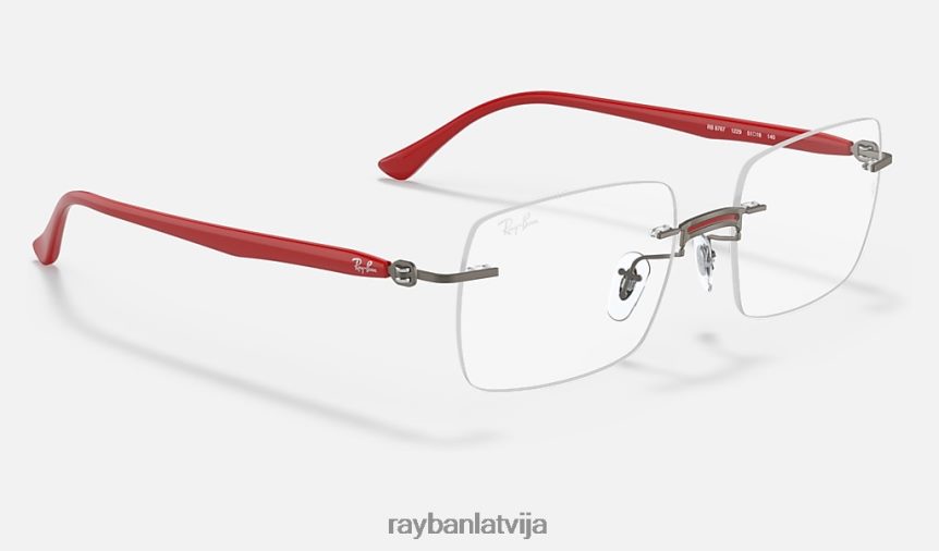 rb8767 optika matēts sarkans F0L86X2460 vīriešiem Ray-Ban brilles