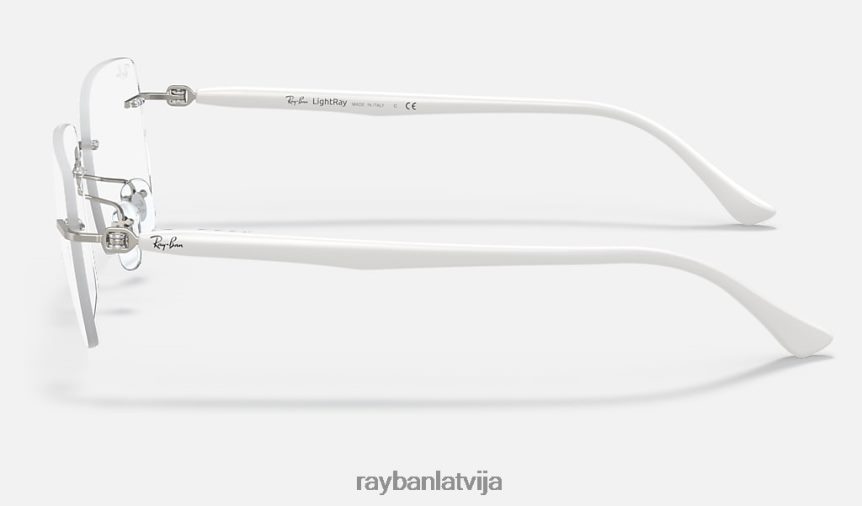 rb8767 optika pulēta balta F0L86X2459 vīriešiem Ray-Ban brilles