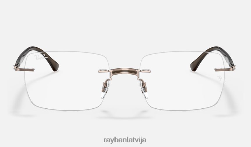 rb8767 optika pulēta brūna F0L86X2462 vīriešiem Ray-Ban brilles