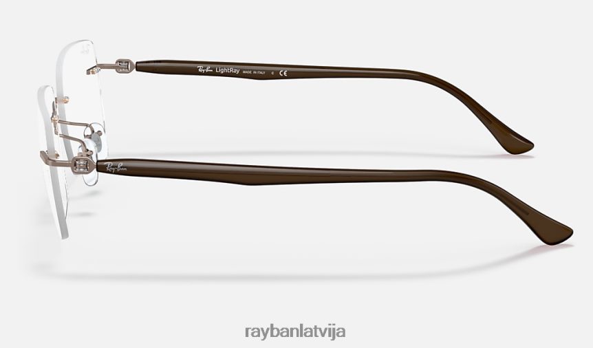rb8767 optika pulēta brūna F0L86X2462 vīriešiem Ray-Ban brilles