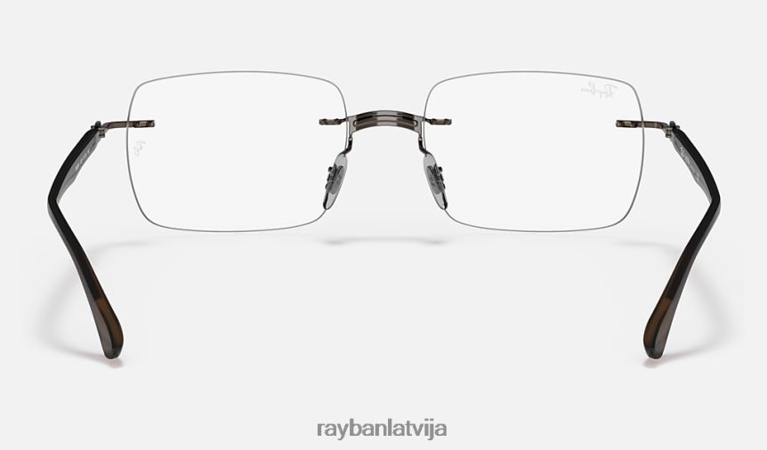 rb8767 optika pulēta brūna F0L86X2462 vīriešiem Ray-Ban brilles