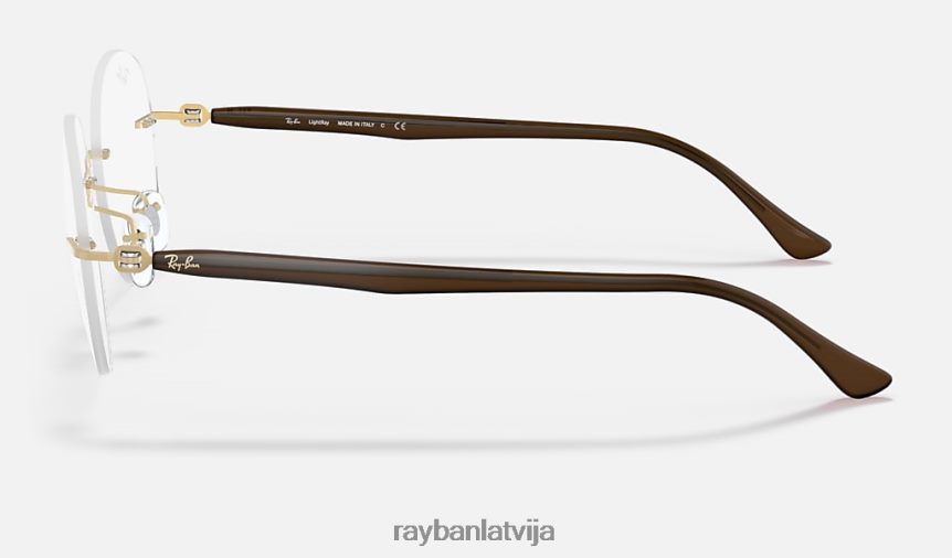 rb8768 optika pulēta brūna uz zelta F0L86X2468 vīriešiem Ray-Ban brilles