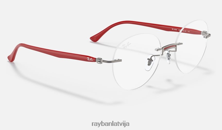 rb8768 optika pulēta sarkana F0L86X2469 vīriešiem Ray-Ban brilles