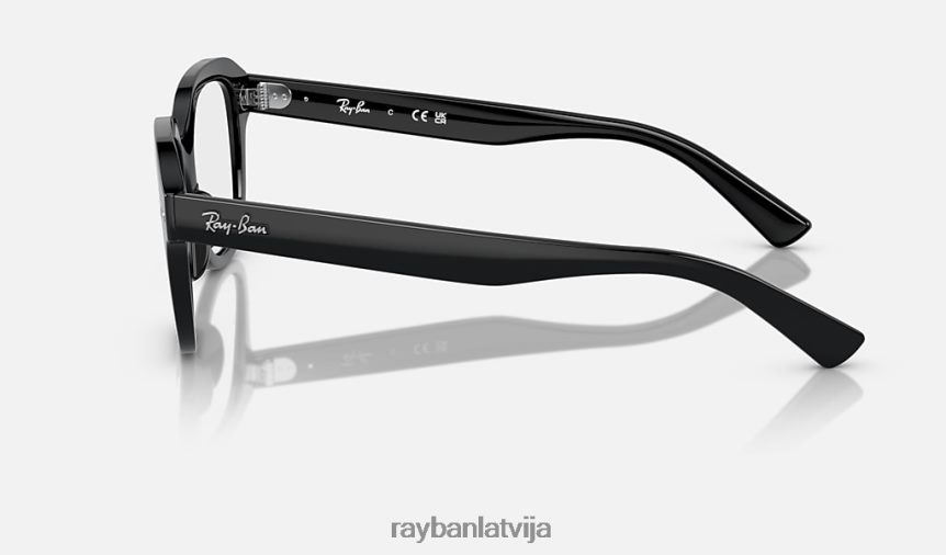 Ērika optika pulēta melna F0L86X1695 vīriešiem Ray-Ban brilles