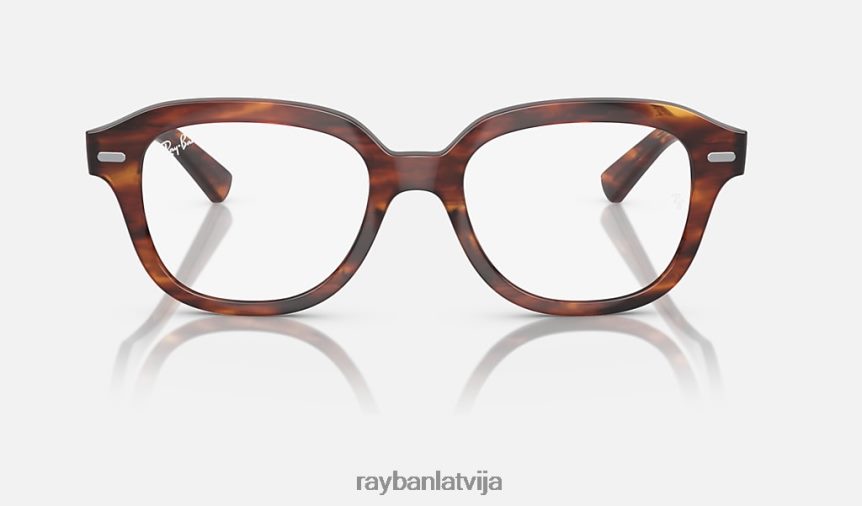 Ērika optika pulēta svītraina havana F0L86X1697 vīriešiem Ray-Ban brilles