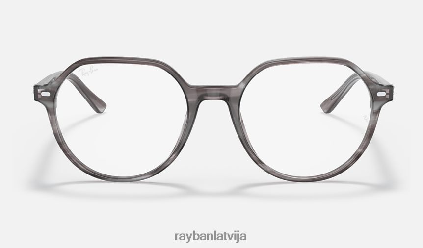 thalia optika pulēta svītraina pelēka F0L86X1661 vīriešiem Ray-Ban brilles
