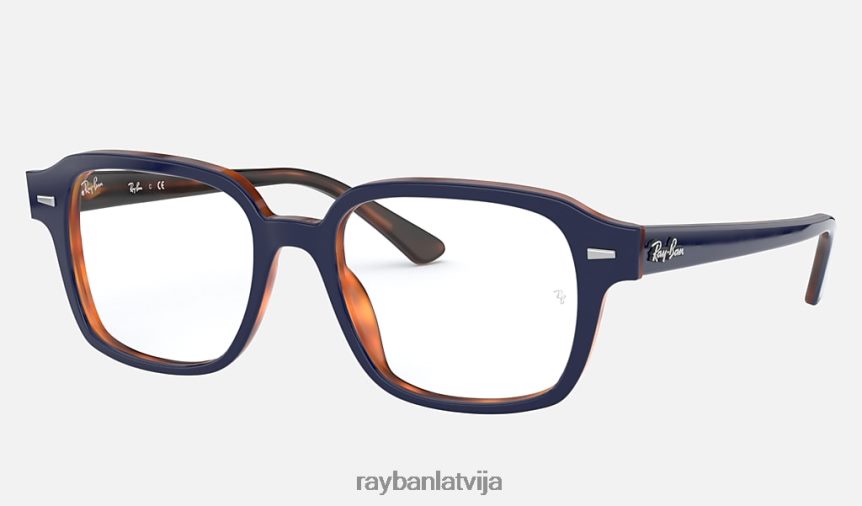 tucson optika pulēta zila krāsa uz havanas F0L86X2355 vīriešiem Ray-Ban brilles