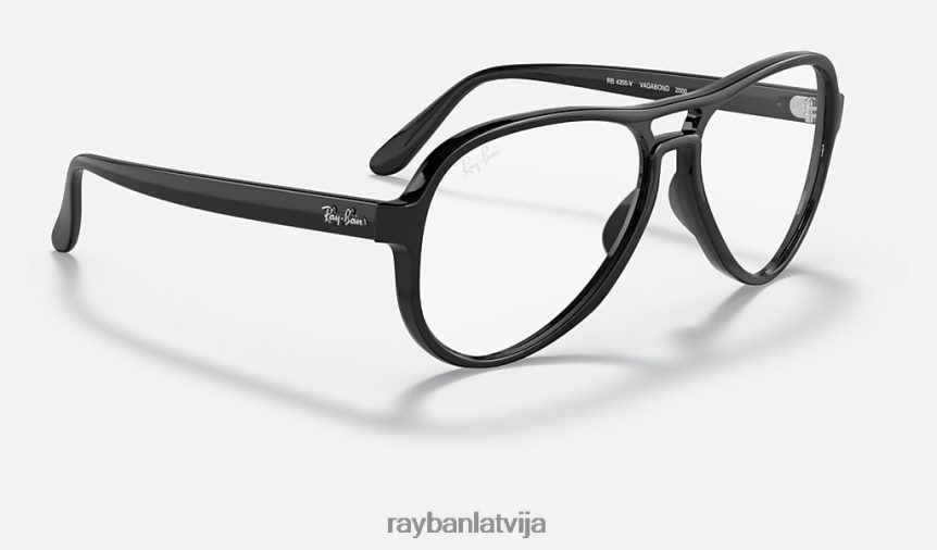 vagabond optika pulēta melna F0L86X1966 vīriešiem Ray-Ban brilles