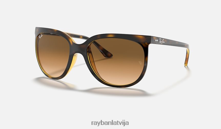 kaķi 1000 pulēta gaiši havana/gaiši brūna F0L86X1567 sievietes Ray-Ban saulesbrilles