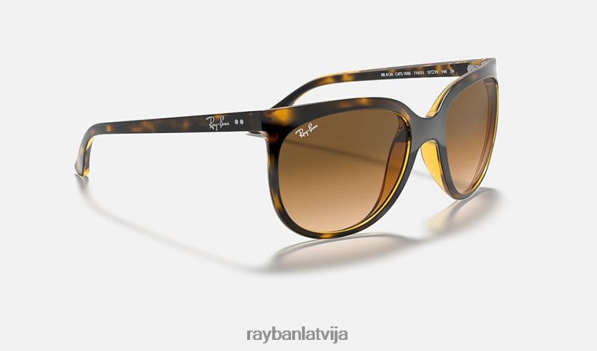 kaķi 1000 pulēta gaiši havana/gaiši brūna F0L86X1567 sievietes Ray-Ban saulesbrilles