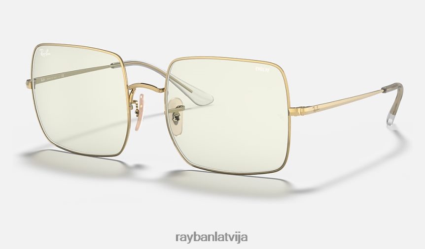 kvadrāts 1971 skaidrs attīstīties pulēta zelta/pelēka fotohroma F0L86X1579 sievietes Ray-Ban saulesbrilles