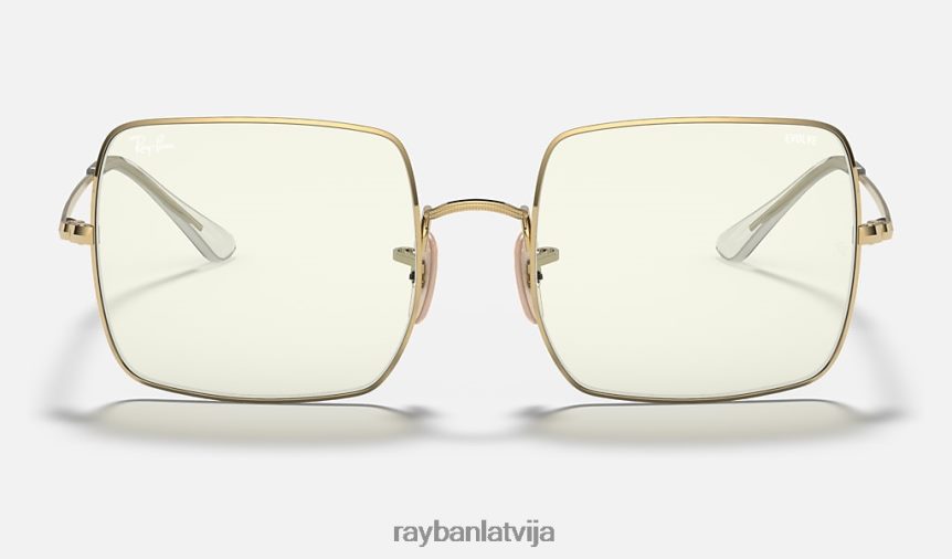 kvadrāts 1971 skaidrs attīstīties pulēta zelta/pelēka fotohroma F0L86X1579 sievietes Ray-Ban saulesbrilles