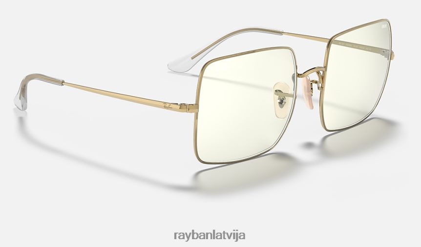 kvadrāts 1971 skaidrs attīstīties pulēta zelta/pelēka fotohroma F0L86X1579 sievietes Ray-Ban saulesbrilles