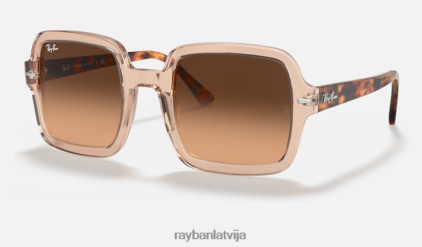 rb2188 pulēta caurspīdīga brūna/brūna F0L86X1578 sievietes Ray-Ban saulesbrilles