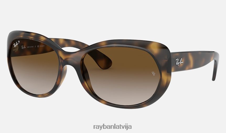 rb4325 pulēta gaiša havana/brūna F0L86X1574 sievietes Ray-Ban saulesbrilles