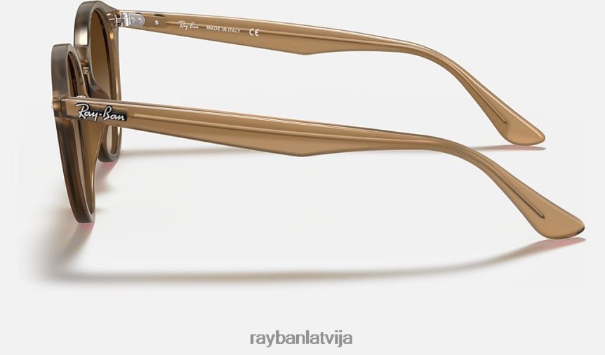 2180 rb pulēta gaiši brūna/brūna F0L86X76 vīriešiem Ray-Ban saulesbrilles