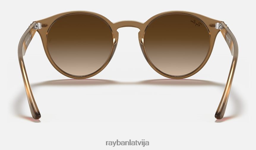2180 rb pulēta gaiši brūna/brūna F0L86X76 vīriešiem Ray-Ban saulesbrilles